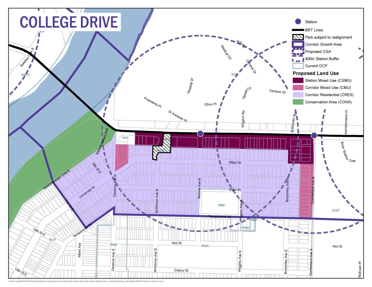 Proposed College Corridor Map