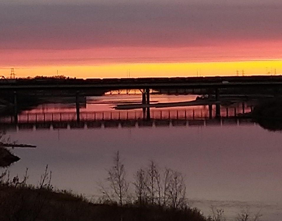 Photo of bridge in evening