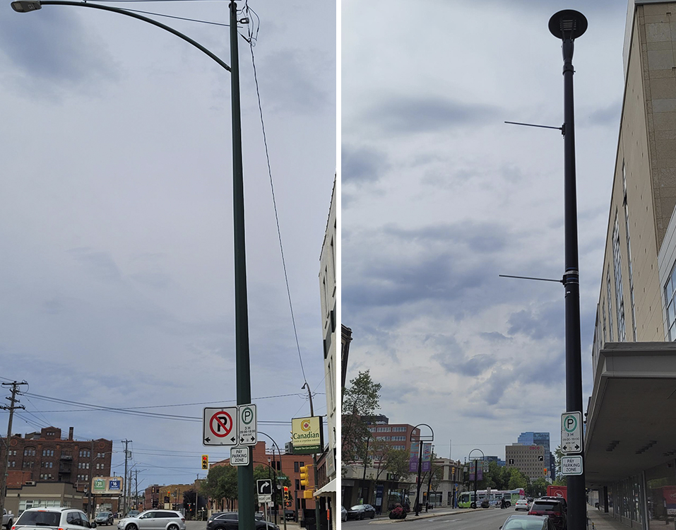 Side street banners