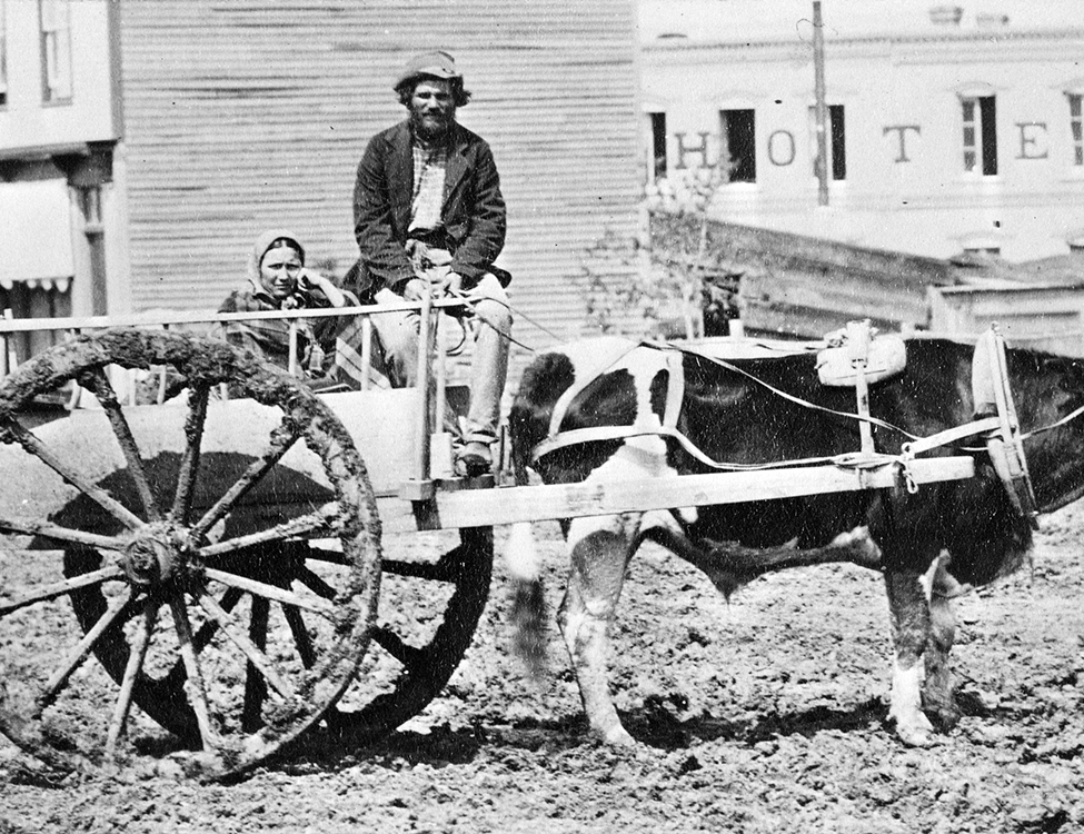 Métis with Red River cart