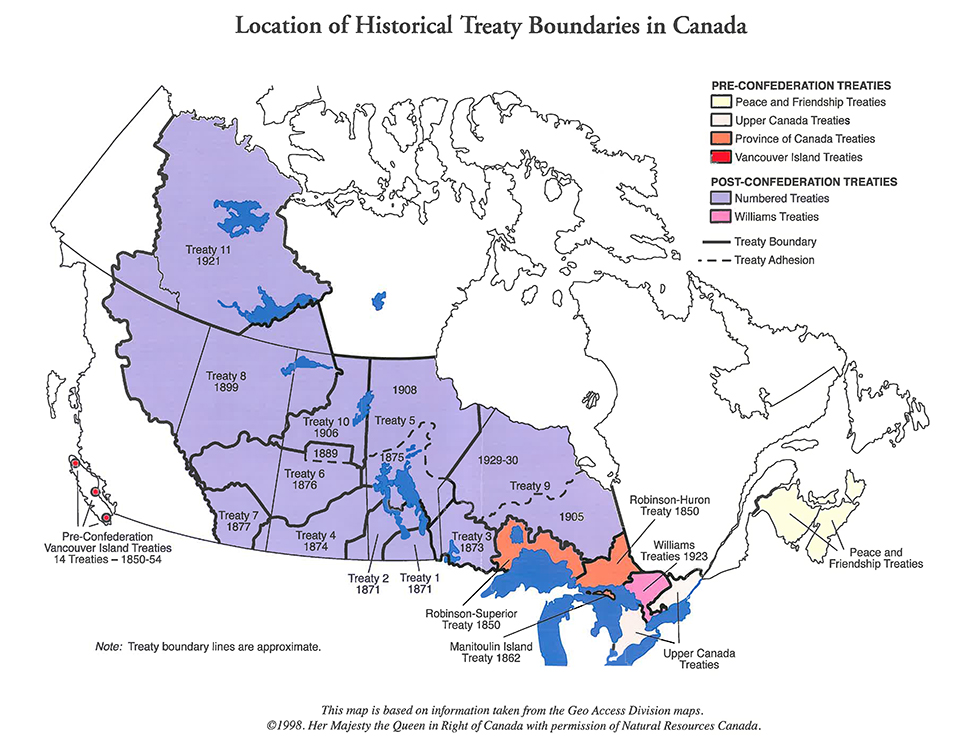 Historical Treaty Boundaries in Canada