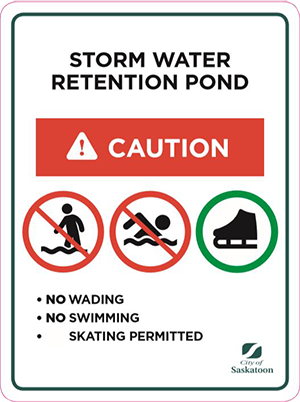 Storm Water Retention Pond - Skating Permitted