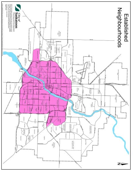 Established Neighbourhoods Map