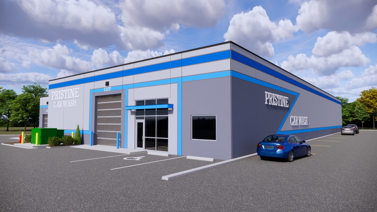 Rendering 2 - Proposed Car Wash