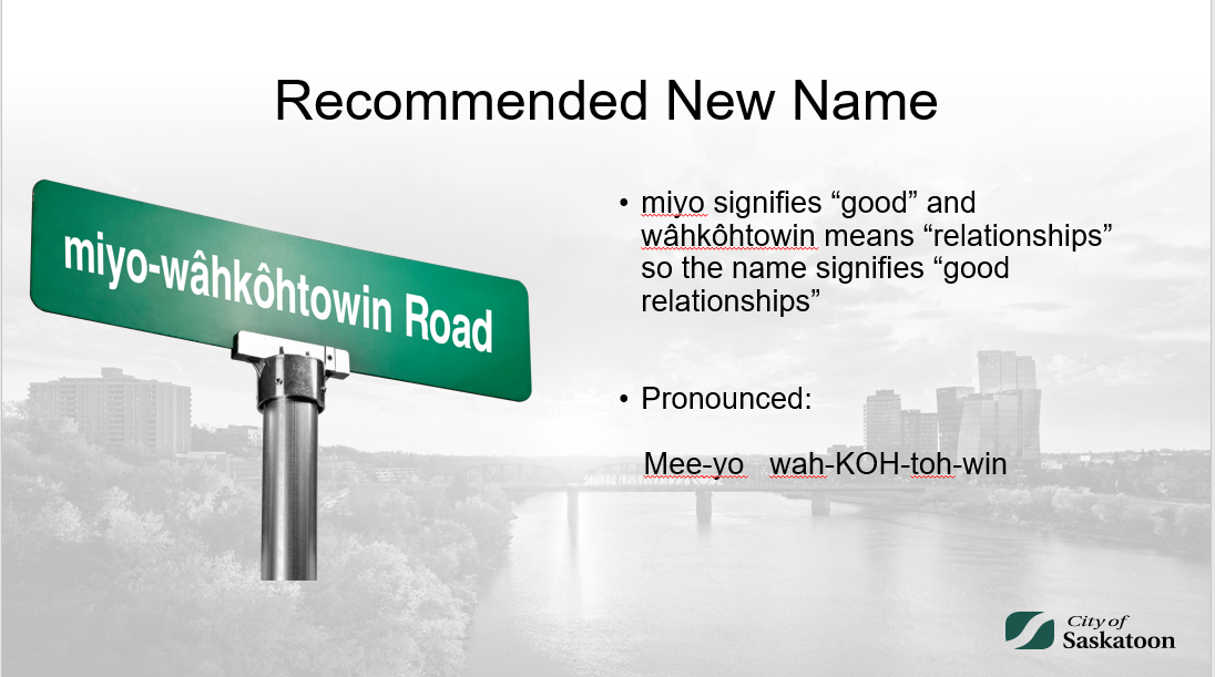 miyo-wâhkôhtowin Road