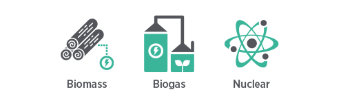 Biomass, Biogas, Nuclear