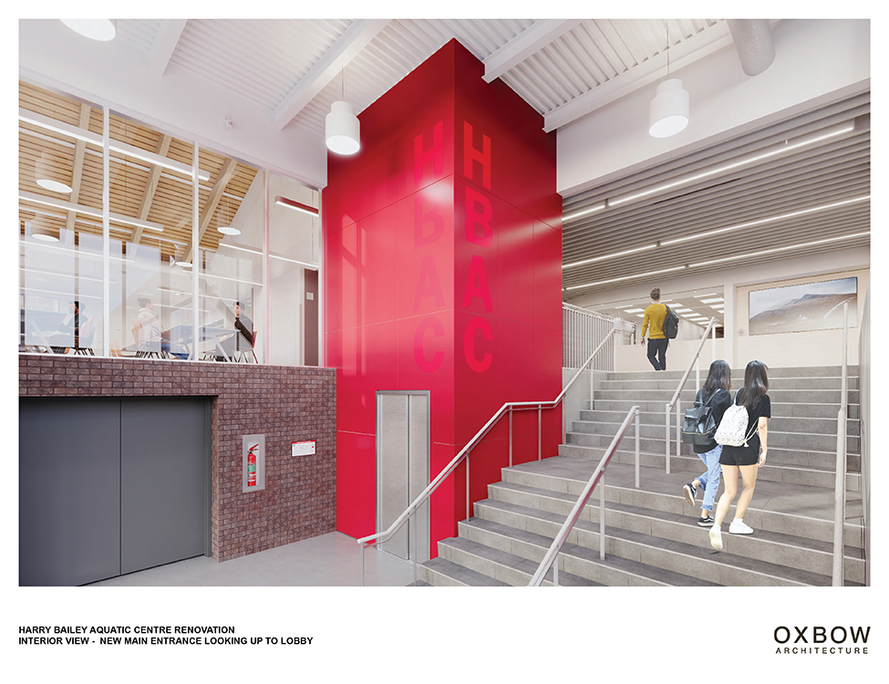 Interior View - New Main Entrance Looking Up To Lobby