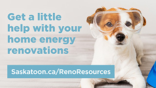 Dog with a reno resource message