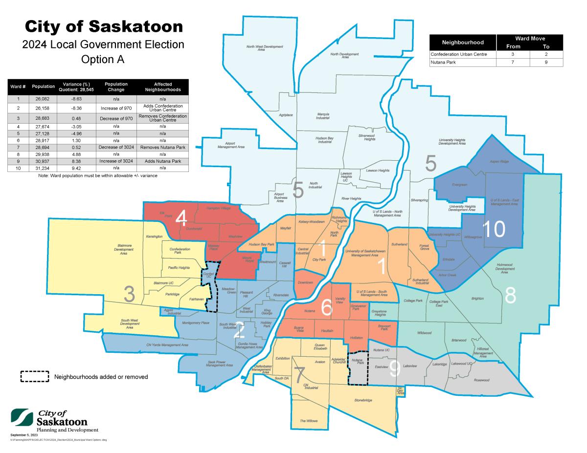 Option A for ward boundary changes