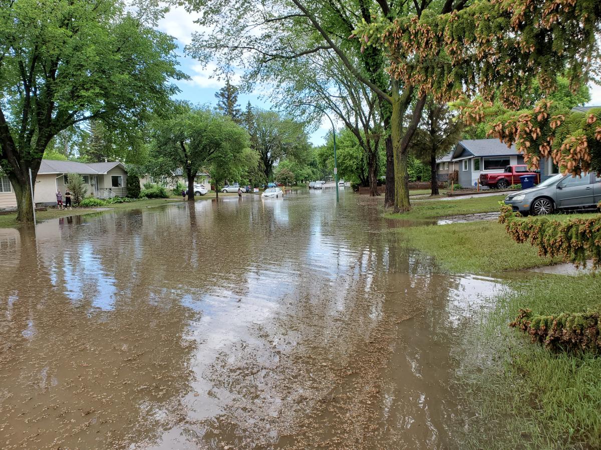 Flooding at Early Drive and Tucker Crescent June 2022