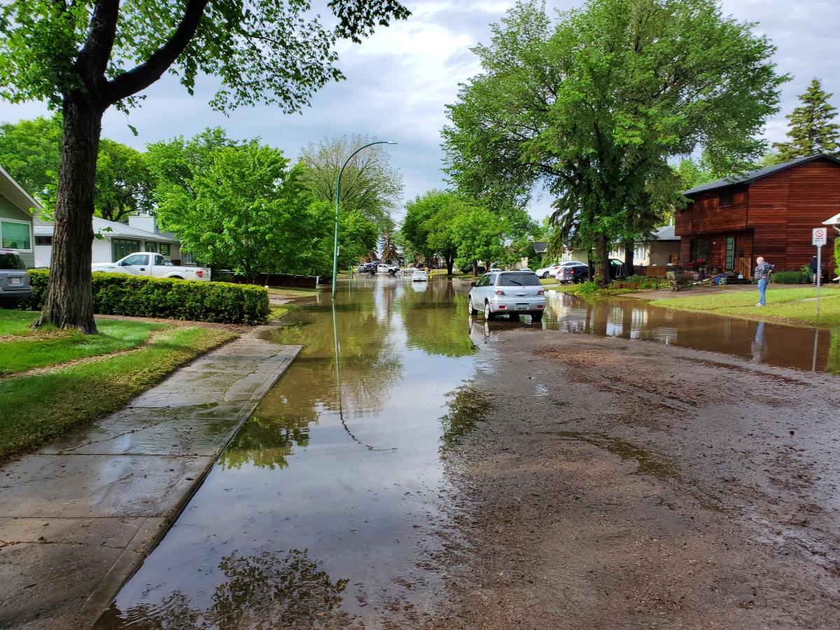 Flooding at Early Drive and Tucker Crescent June 2022