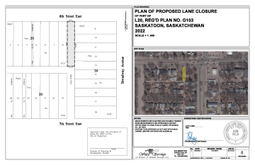 Location Map - Proposed Lane Closure