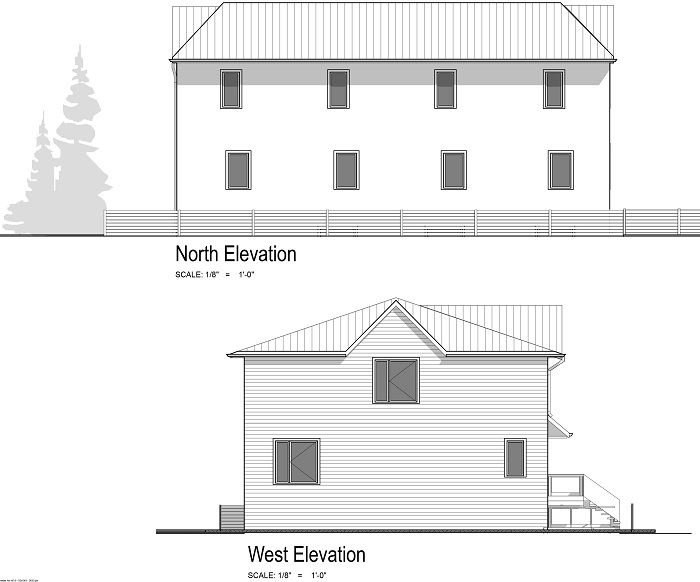 Building Elevation - north