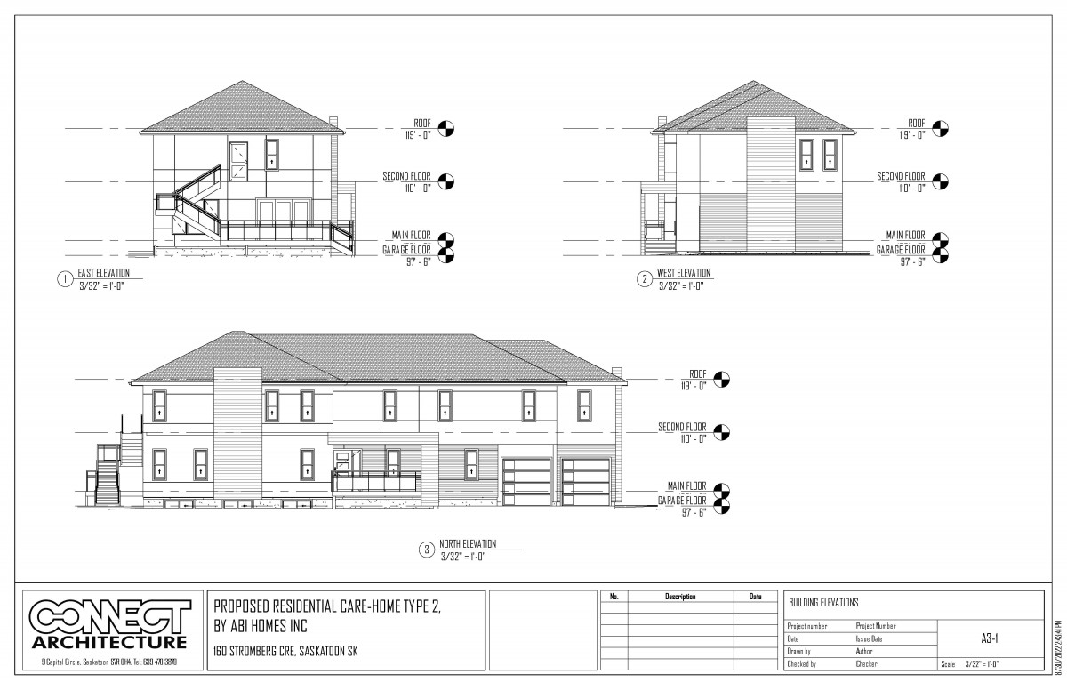 Proposed Elevations - 160 Stromberg Crescent
