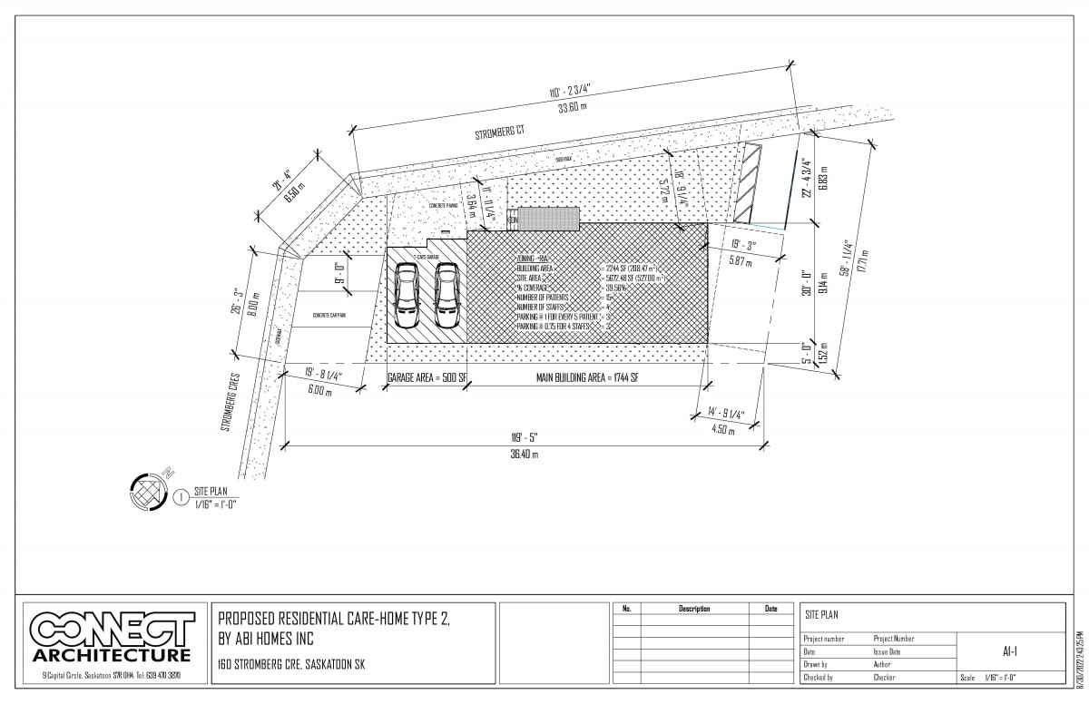 Proposed Site Plan - 160 Stromberg Crescent