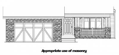 Brighton, masonry, exterior finishes