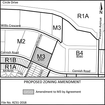 Location Map Cornish Road and Willis Way