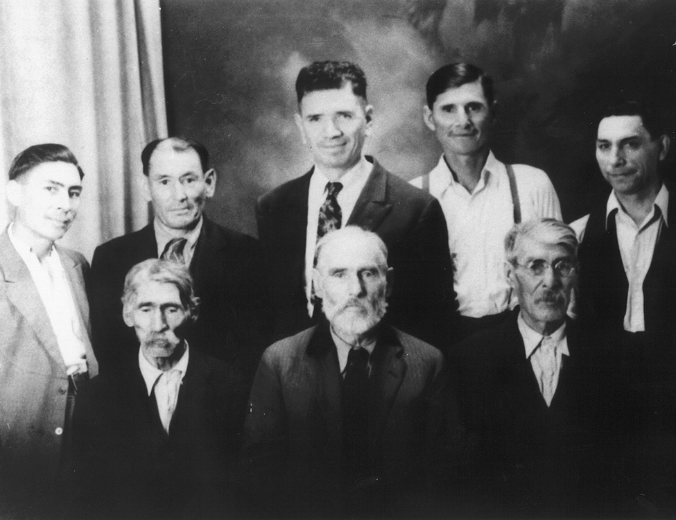 Métis Society leaders from the Saskatoon area, c. 1930s. 