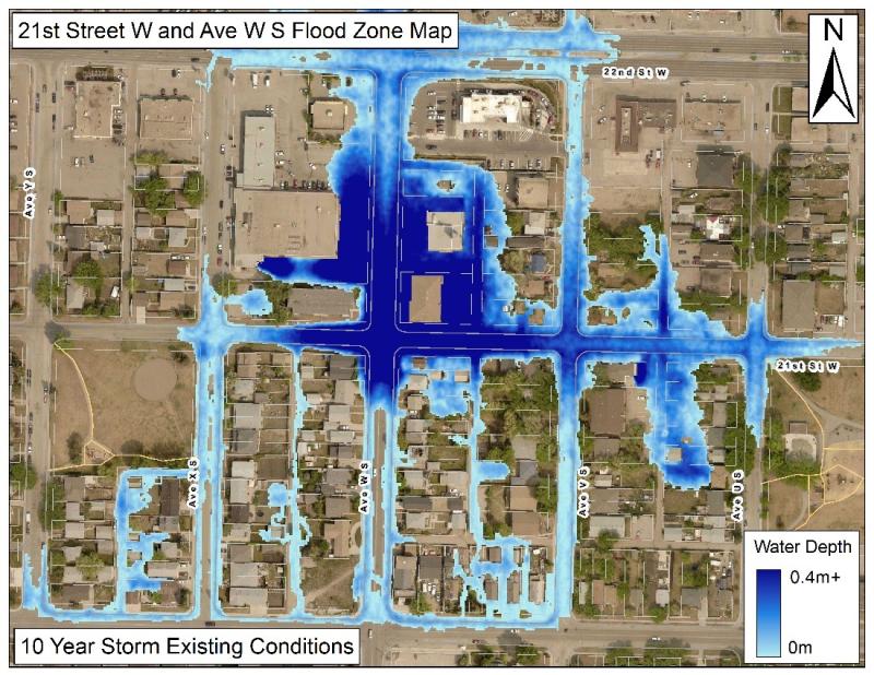 21st St W and Ave W S Flood Zone Map 