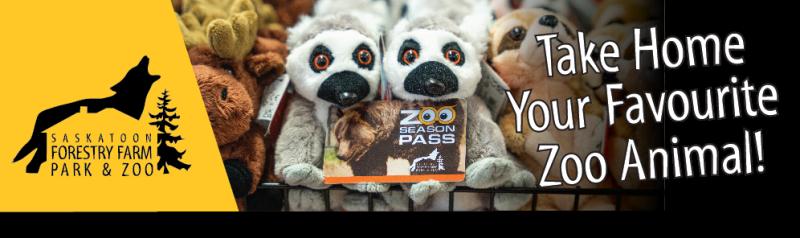 Zoo season pass with plush animals