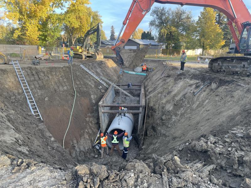 Brevoort Park construction