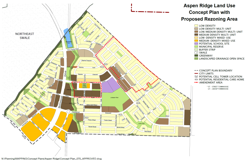Concept Plan with Proposed Rezoning Area