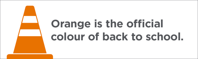 Orange is the colour of back to school