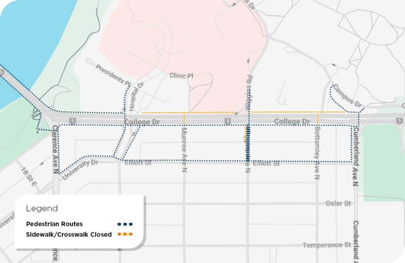 College Pedestrian Routes