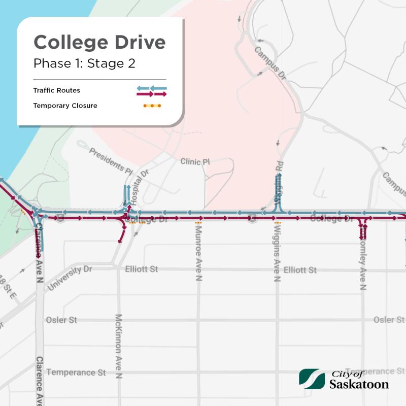 Map of College Drive