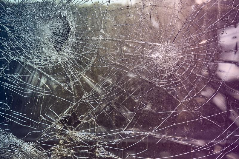 Image showing broken window