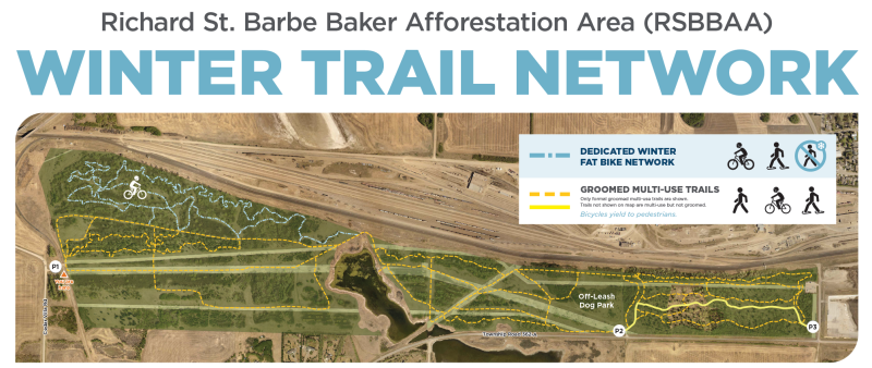 Map of the onsite trail network