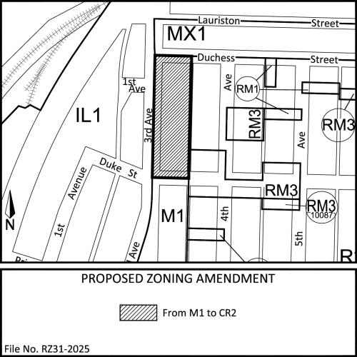 Proposed Zoning Amendment from M1 to CR2