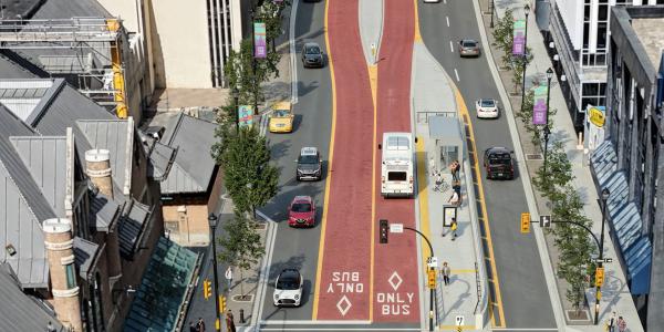Rendering of Link - Bus Rapid Transit on 1st Avenue