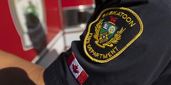 Design element: Close up image of Fire Fighter Uniform